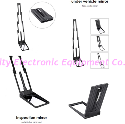 Portable telescopic pocket search mirror