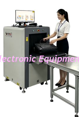 Escanhador de bagagem de raios-X de aproximadamente 120 kg concebido para utilização e obtenção de imagens precisas em aplicações de controlo de segurança
